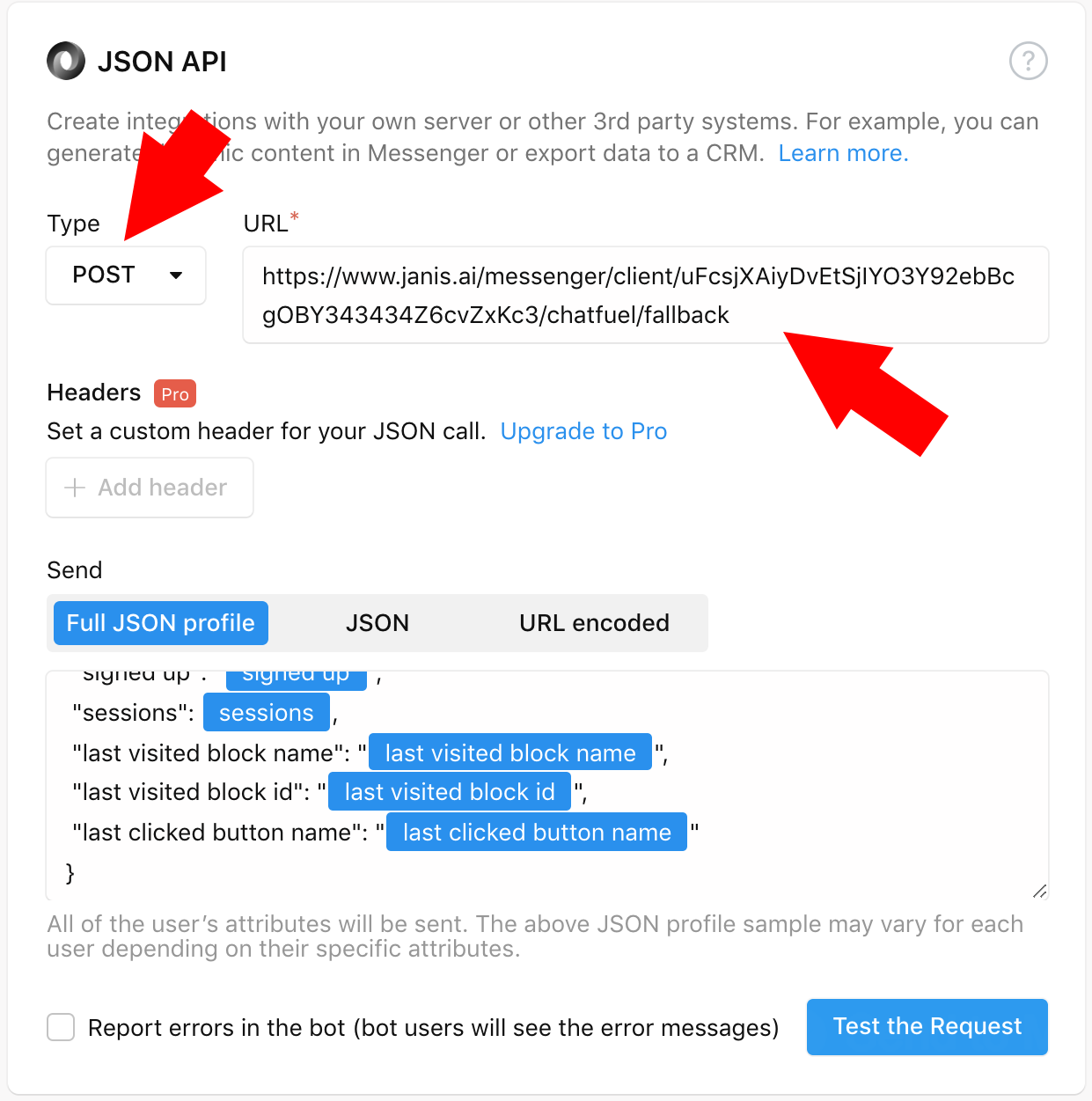 custom Dialogflow integration with chatfuel