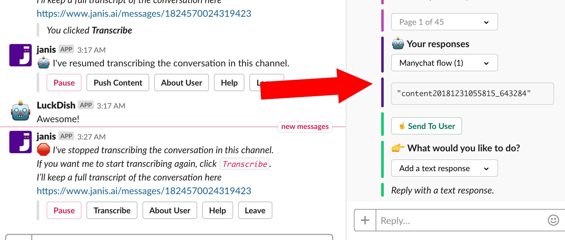 Dialogflow training in Slack